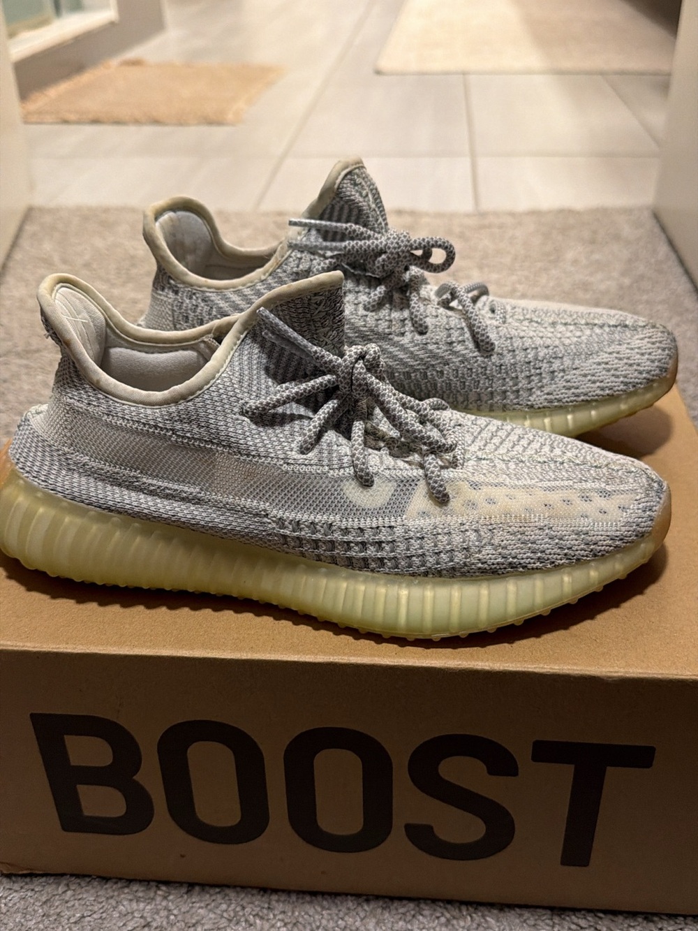 Yeezy Boost 350 V2 Light Grey with Translucent Cream Sole